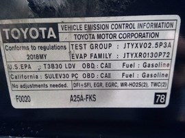 2018 TOYOTA CAMRY, BLACK, LE, 2.5L, AT.  Z24922